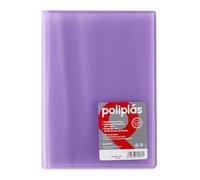 Grafoplas I Carpeta con Fundas Plastico I 40 Fundas Transparentes I Tamaño Din A4 Lavanda Soft I Serie Poliplas Translucido I Fabricados en España I Gran Capacidad de Almacenaje