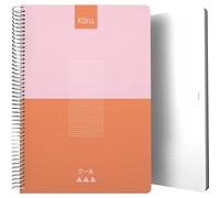 Grafoplas - Libreta Puntos, Tamaño Folio, Naranja, Tapa Flexible Plástico, Kuru, 80 Hojas Papel 90 Gramos, Dots