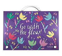 Grafoplas - Maletín Escolar con Asa, Polipropileno, Colección Elena Corredoira, Flow, Tamaño Folio, 24, 5x34, 5x4cm