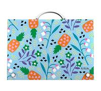 Grafoplas - Maletín Escolar con Asa, Polipropileno, Colección Elena Corredoira, Flower, Tamaño Folio, 24,5 x 34,5 x 4 cm