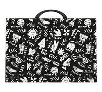 Grafoplas - Maletin Escolar con Asa y Cierre de Broche, Polipropileno, Tamaño Folio, 24,5 x 34,5 x 4 cm, Colección Papelería Elements, Elena Corredoira