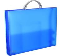Grafoplas - Maletín Escolar de Polipropileno, Azul, Modelo ColorGraf, 34,5x24,5x4cm, Perfecta para Clases Extraescolares (Paquete de 5)