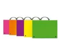 Grafoplas - Maletín Escolar de Polipropileno, Fucsia, Modelo ColorGraf, 345x245x40mm, Perfecto para Clases Extraescolares