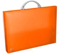Grafoplás 30100552. Maletín Escolar de Polipropileno. Naranja. Modelo ColorGraf. 345x245x40mm