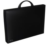 Grafoplas - Maletín Portadocumentos. Negro. Asa Abatible. 345x245x40mm