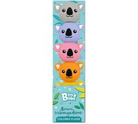 Grafoplas - Mini Subrayadores Pastel Bits&Bobs Koala, Punta Biselada 1-5mm, 5 Colores Pastel - Gris, Lavanda, Rosa, Naranja, Amarillo - Material Escolar, Papelería Creativa y Regalos Originales