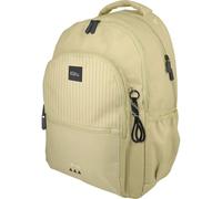 Grafoplas - Mochila Escolar 3 Compartimentos, 33x46x22,5cm, 30 Litros, Kuru Amarillo Soft, Zona Acolchada para Portátil, Modelo Roomy, Ideal Vuelta al Cole