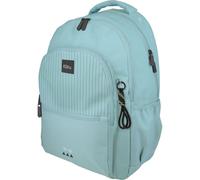 Grafoplas - Mochila Escolar 3 Compartimentos, 33x46x22,5cm, 30 Litros, Kuru Azul Soft, Zona Acolchada para Portátil, Modelo Roomy, Ideal Vuelta al Cole