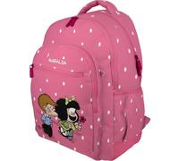 Grafoplas - Mochila Escolar 3 Compartimentos Mafalda Friends, 33x46x22,5cm, 30 Litros, Zona Acolchada para Portátil, Adaptable a Carrito, Perfecta para el Cole