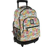 Grafoplas - Mochila Escolar con Ruedas, Carro Integrado, 29 Litros, 52x37x25cm, Modelo Roller, Colección Kawaii Bits & Bobs, Perfecto Material Escolar Infantil y Primaria
