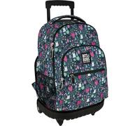Grafoplas - Mochila Escolar con Ruedas, Carro Integrado, 29 Litros, 52x37x25cm, Modelo Roller, Colección Park Bits & Bobs, Perfecto Material Escolar Infantil y Primaria