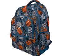 Grafoplas - Mochila Escolar Ergonómica, 30 Litros, Bits&Bobs Basketball, 33x46x22,5cm, Espalda y Asas Acolchadas, 3 Compartimentos, Zona Especial Portátil, Adaptable a Carrito, Modelo Rubber