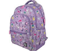 Grafoplas - Mochila Escolar Ergonómica, 30 Litros, Bits&Bobs Happy, 33x46x22,5cm, Espalda y Asas Acolchadas, 3 Compartimentos, Zona Especial Portátil, Adaptable a Carrito, Modelo Rubber