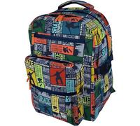 Grafoplas - Mochila Escolar Ergonómica Colección Bits&Bobs, 32x46x24cm, 31L, Espalda y Asas Acolchadas, Diseño Skate, 3 Compartimentos, Espacio para Portátil, Modelo BigPack
