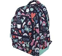Grafoplás - Mochila Escolar Ergonómica, 33x46x22,5cm, Espalda y Asas Acolchadas, 3 Compartimentos, Zona Especial Portátil, Adaptable a Carrito, Modelo Rubber, Diseño Princess, Colección Bits&Bobs