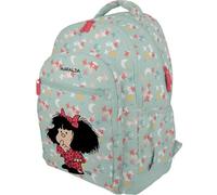 Grafoplas - Mochila Escolar Mafalda Pijama, Tres Compartimentos, 33x46x22,5cm, 30 Litros, Zona Acolchada para Portátil, Adaptable a Carrito, Perfecta para el Cole