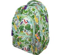 Grafoplás | Mochila Escolar Tres Compartimentos | 33x46x22,5cm | Zona Acolchada para Portátil | Modelo Roomy | Diseño Bugs | Bits&Bobs Pop Up Design