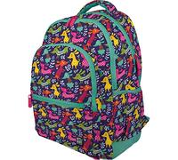 Grafoplas | Mochila Escolar Tres Compartimentos | 33x46x22, 5cm | Zona Acolchada para Portátil | Modelo Rubber | Diseño Dogs Party | Colección Bits&Bobs Pop Up Design