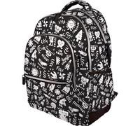 Grafoplás | Mochila Escolar Tres Compartimentos | 33x46x22,5cm | Zona Acolchada para Portátil | Modelo Rubber | Diseño Elements | Elena Corredoira | Adaptable a Carrito | Perfecto para Niños