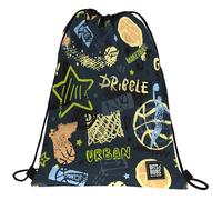 Grafoplás - Mochila Saco con Cuerdas, 36x47cm, Bolsillo Exterior con Cremalleras, Streetball, Bits&Bobs Pop Up Design, Perfecta para Extra Escolares