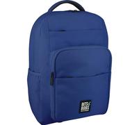 Grafoplas - Mochila Tidy Bag Bits & Bobs Azul, PET 100% Reciclado, Organización y Confort, Compartimento Portátil, Detalles Prácticos, Estilo Urbano Versátil, Perfecta para Instituto y Universidad