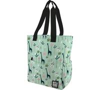 Grafoplás - Mochila Tote Bag, Jungle Bits & Bobs, 37,5x31x14cm, 14 Litros, Compartimento Especial Portátil, Base Reforzada, Asa y Tira Bandolera Ajustable, Bolsillos Interiores y Exteriores