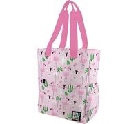Grafoplás - Mochila Tote Bag, Tropical Bits & Bobs, 37,5x31x14cm, 14 Litros, Compartimento Especial Portátil, Base Reforzada, Asa y Tira Bandolera Ajustable, Bolsillos Interiores y Exteriores