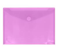 Grafoplas - Pack 10 Carpetas Sobres Plastico, Cierre Textil Adhesivo, Tamaño Folio Plus, Lavanda, Multiline, 33,5x24cm, Polipropileno Cristal Rayado Traslúcido, Perfecto para Proteger Documentos