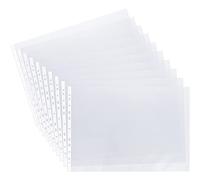 Grafoplas - Pack 10 Fundas Multitaladro a3 Apaisada, Número Taladros 11, Polipropileno Extra, Transparente Piel Naranja