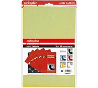 Grafoplás. Pack 10 Papel Calca Para Tela | Amarillo | 21x33cm | Perfecto para Transferir Patrones Textiles | Carboplan