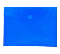 Grafoplás- Sobres plástico tamaño folio+ con fuelle - 5 unidades color azul