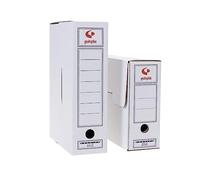Pack 10 Uds Archivo Definitivo Cartón Folio Blanco Fsc Grafoplás
