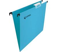 Pack 10 Carpeta Colgantes Visor Superior Corto Cartulina A4 Lomo V Azul Grafoplás