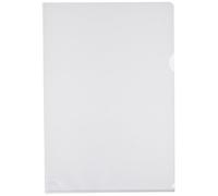 Grafoplas - Pack de 100 Dossiers, Tamaño Folio, Transparente Piel Naranja, Apertura Superior y Lateral, Perfecto como Protector de Folios y Documentos de Oficina