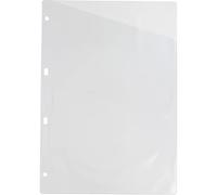 Grafoplas - Pack de 100 Fundas Multitaladro PVC Transparentes 100 µ, Número de Taladros 4, Con Corte Diagonal, Para Documentos Tamaño a4, Perfectas para Proteger Archivos de Manchas y Roturas