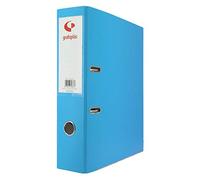 Grafoplas - Pack de 12 Archivadores Palanca, A4, Anillas 65mm, Azul Claro, Forrado Polipropileno, Ollao en Lomo, Serie Grafcolor