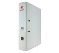 Grafoplas - Pack de 12 Archivadores Palanca, A4, Anillas 65mm, Blanco, Forrado Polipropileno, Ollao en Lomo, Serie Grafcolor