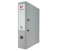 Grafoplas - Pack de 12 Archivadores Palanca, A4, Anillas 65mm, Gris, Forrado Polipropileno, Ollao en Lomo, Serie Grafcolor