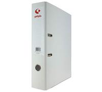 Grafoplas - Pack de 12 Archivadores Palanca, Tamaño Folio, Anillas 65mm, Blanco, Forrado Polipropileno, Ollao en Lomo, Serie Grafcolor