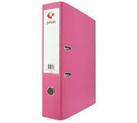 Grafoplas - Pack de 12 Archivadores Palanca, Tamaño Folio, Anillas 65mm, Rosa, Forrado Polipropileno, Ollao en Lomo, Serie Grafcolor