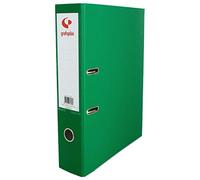 Grafoplas - Pack de 12 Archivadores Palanca, Tamaño Folio, Anillas 65mm, Verde, Forrado Polipropileno, Ollao en Lomo, Serie Grafcolor