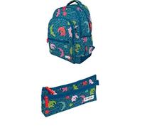 Grafoplas - Pack Mochila Acolchada + Estuche con Compartimentos Alligator By Elena Corredoira- Máxima Organización para Estudio y Trabajo