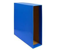 Grafoplas - Paquete de 12 Cajas para Archivador AZ Grafcolor, Tamaño A4, Color Azul, Medidas: 32,7 x 29,4 cm Lomo 8cm, Certificado FSC
