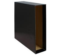 Grafoplas - Paquete de 12 Cajas para Archivador AZ Grafcolor, Tamaño Folio, Color Negro, Medidas: 35,5 x 29,3 cm Lomo 8,5cm, Certificado FSC