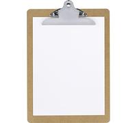 Grafoplas - Portapapeles con Pinza Jumbo, A4, Madera, Cantos Redondeados