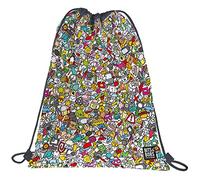 Grafoplás | Saco con Cordones | Bolsillo Exterior con Cremalleras | 36x47cm | Bits&Bobs Pop Up Design NYC