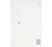 Grafoplas - Sobre Plástico Transparente Cierre Clic, Ecoplás, Tamaño Folio, 33,4x23,5cm, Polipropileno, Perfecto para Documentos Escolares, Domésticos y de Oficina A4 y Folio