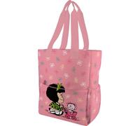 Grafoplás - Totebag Bolsa Bandolera Colección Mafalda, Diseño Baby Cart, 37,5x31x14cm, 14L, Espacio para Portátil, Base Reforzada, Asa y Tira Bandolera Ajustable, Bolsillos Interiores y Exteriores