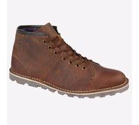 Grafters Holbourne Heritage Hombre Moda Informal Clásico Tobillo Lace Botas Café