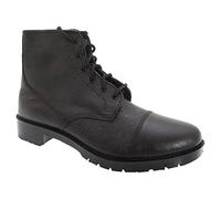 Grafters Men's 6 Eyelet Leather Cadet Boots 9 UK Black